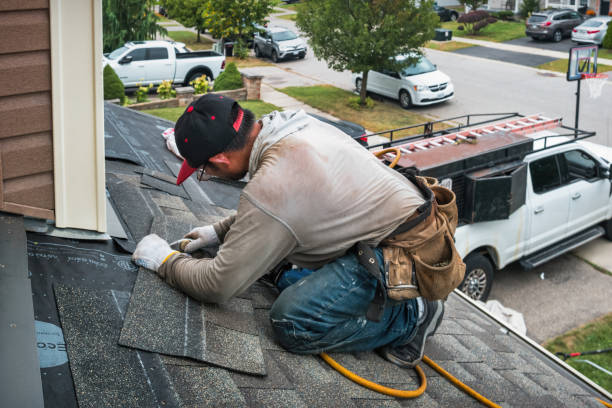 Professional Roof Leak Repair technician working in Courtenay, ND